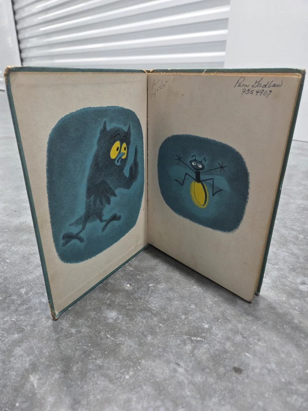 Sam and the Firefly Vintage Children's Book - Teal, Yellow, Red